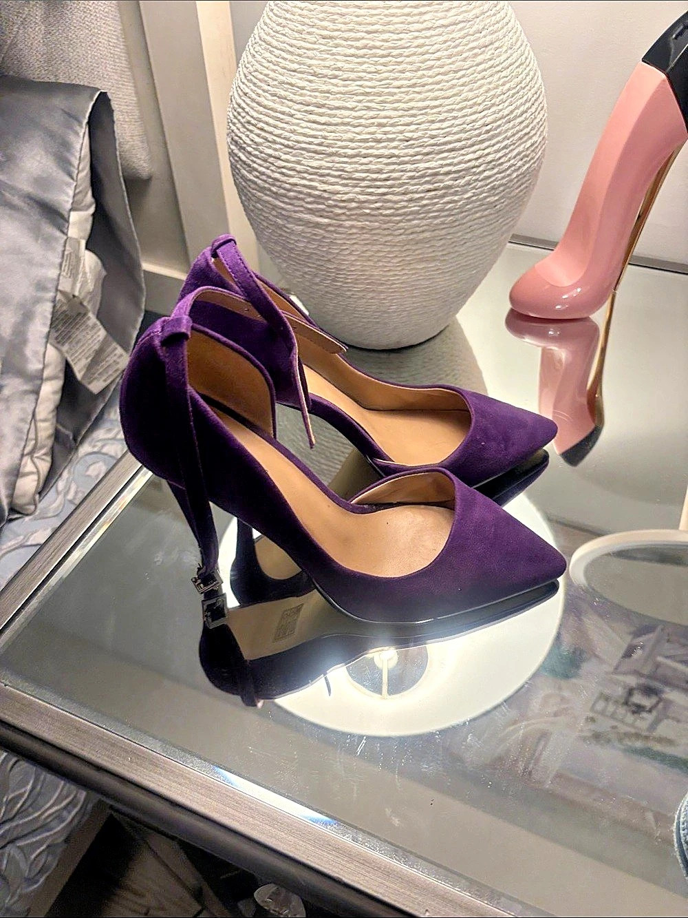 Call It Spring Purple Pointed-Toe Heels - Picture 3 of 4